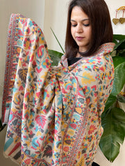 Toosh Woven Kaani Jaal Pashmina Stole