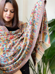 Toosh Woven Kaani Jaal Pashmina Stole