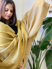 Lemon Pashmina Shawl with Zari