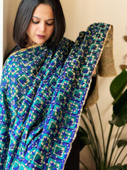 Handmade Bagh Phulkari Dupatta in Cotton