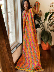 Handmade Bagh Phulkari Dupatta in Cotton