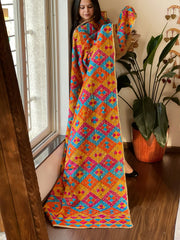 Handmade Bagh Phulkari Dupatta in Cotton