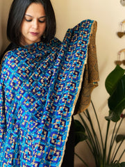 Handmade Bagh Phulkari Dupatta in Cotton