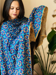 Handmade Bagh Phulkari Dupatta in Cotton