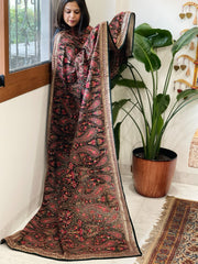 Green Georgette Dupatta with Thread & Sequin Embroidery