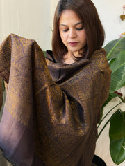 Cola Pashmina Stole with Zari