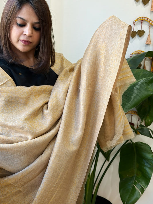 Toosh Pashmina Shawl with Zari