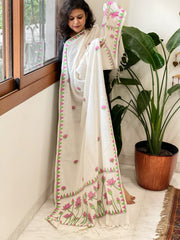 Handmade Kantha Dupatta in Pure Cotton