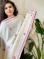 Handmade Kantha Dupatta in Pure Cotton