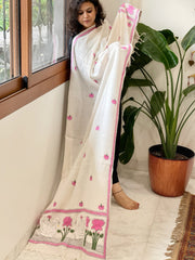 Handmade Kantha Dupatta in Pure Cotton