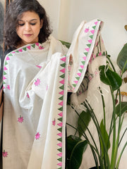 Handmade Kantha Dupatta in Pure Cotton
