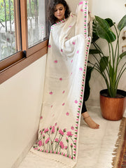 Handmade Kantha Dupatta in Pure Cotton