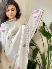 Handmade Kantha Dupatta in Pure Cotton