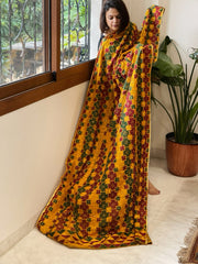 Handmade Phulkari Dupatta in Cotton
