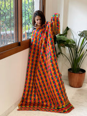 Handmade Phulkari Dupatta in Cotton