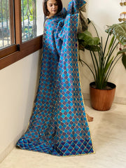 Handmade Phulkari Dupatta in Cotton