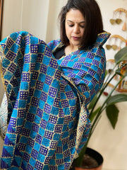 Handmade Phulkari Dupatta in Cotton
