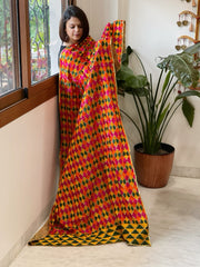 Handmade Phulkari Dupatta in Cotton