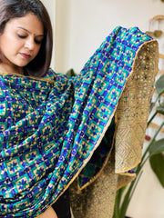 Handmade Phulkari Dupatta in Cotton