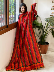 Handmade Phulkari Dupatta in Cotton