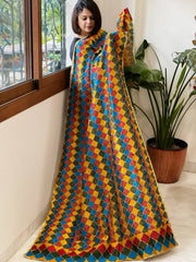 Handmade Phulkari Dupatta in Cotton