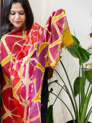 Cotton Silk Clamp Dyed Dupatta