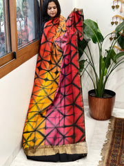 Cotton Silk Clamp Dyed Dupatta