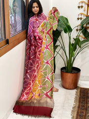 Cotton Silk Clamp Dyed Dupatta