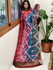 Cotton Silk Clamp Dyed Dupatta