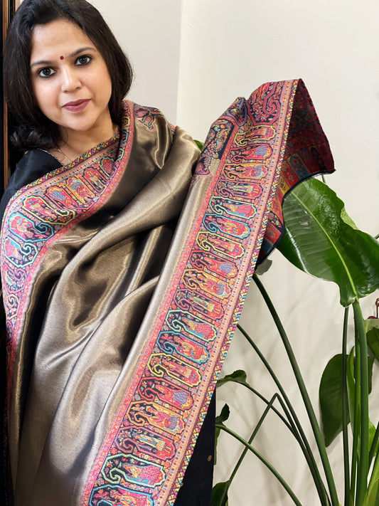 Woven Pure Silk Kaani Dupatta with Zari