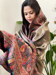 Woven Pure Silk Kaani Dupatta with Zari