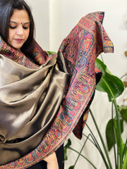 Woven Pure Silk Kaani Dupatta with Zari