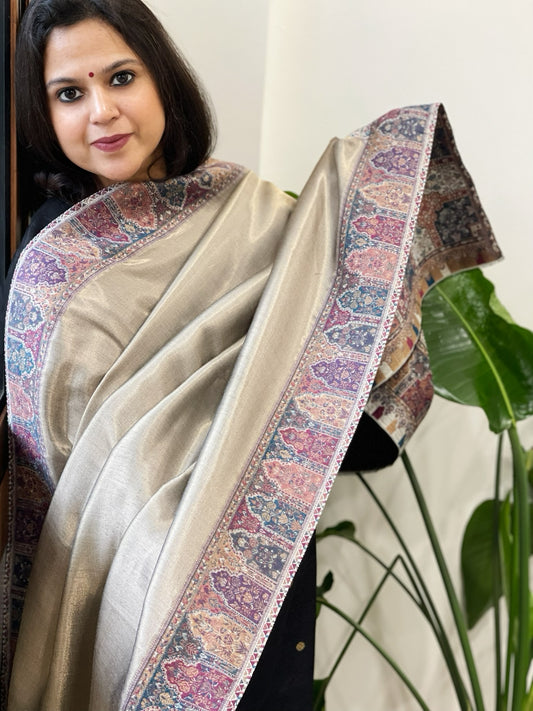 Woven Pure Silk Kaani Dupatta with Zari