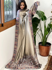 Woven Pure Silk Kaani Dupatta with Zari