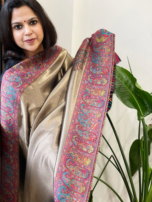 Woven Pure Silk Kaani Dupatta with Zari