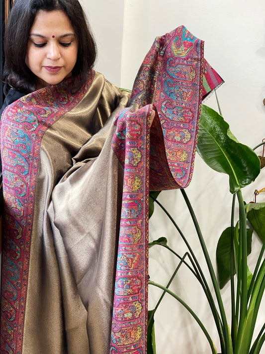 Woven Pure Silk Kaani Dupatta with Zari