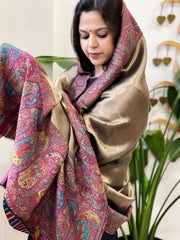 Woven Pure Silk Kaani Dupatta with Zari