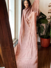 Skin Hand Embroidered Dupatta in Georgette