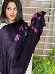 Handpainted & Batik Hand Dyed Dupatta in Modal Silk