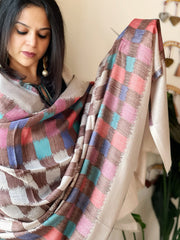 Woven Ikat Pashmina Shawl