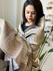 Toosh Zari Reversible Woollen Shawl