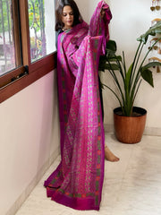 Rani Handmade Kantha Dupatta in Silk