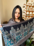 Pashmina Stole with Kaani Baraat Design Pallu