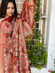 Printed Patola Dupatta in Fine Art Silk