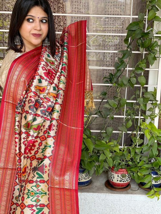 Printed Patola Dupatta in Fine Art Silk