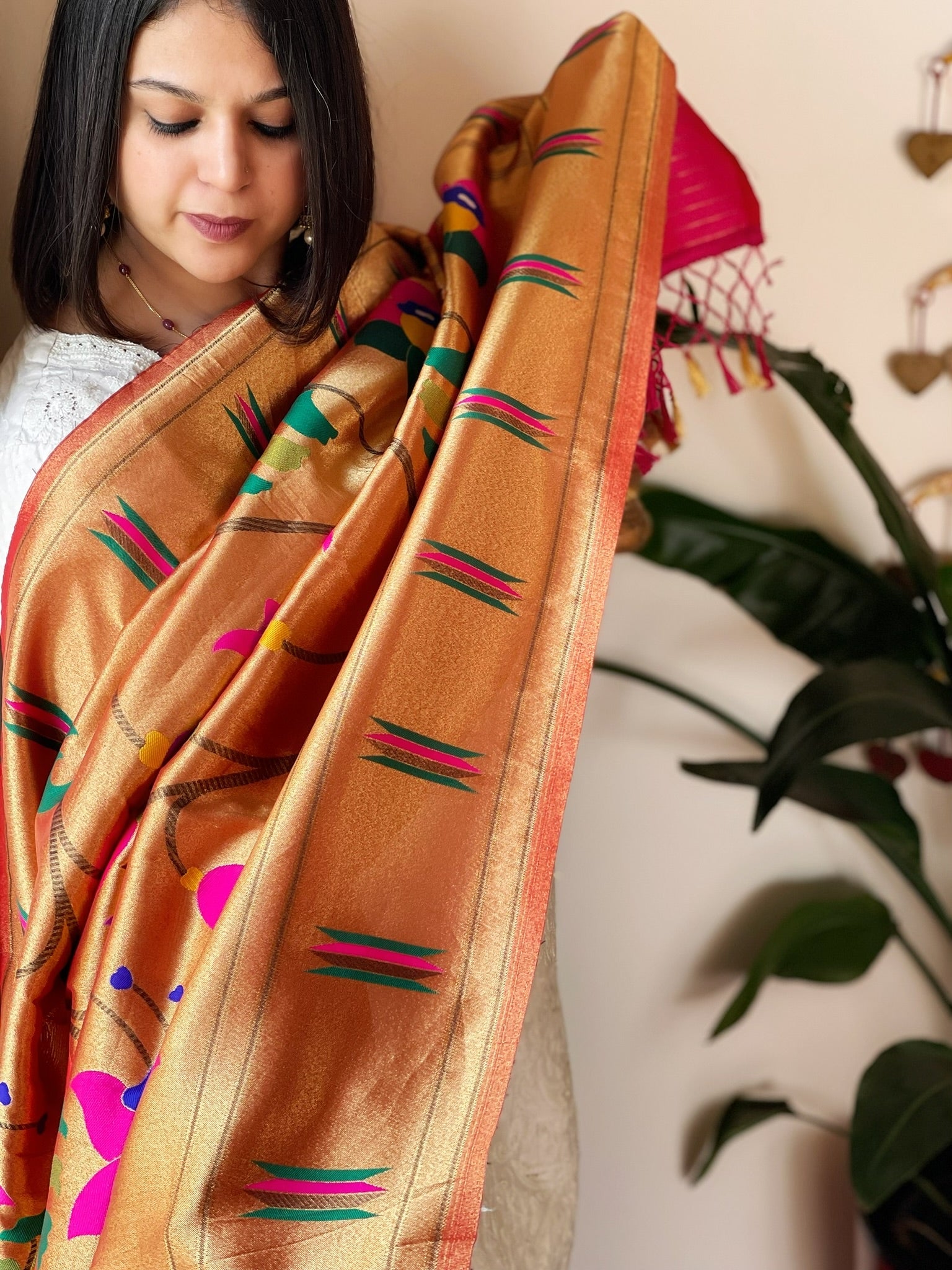 Woven Paithani Jaal Dupatta in Blended Silk