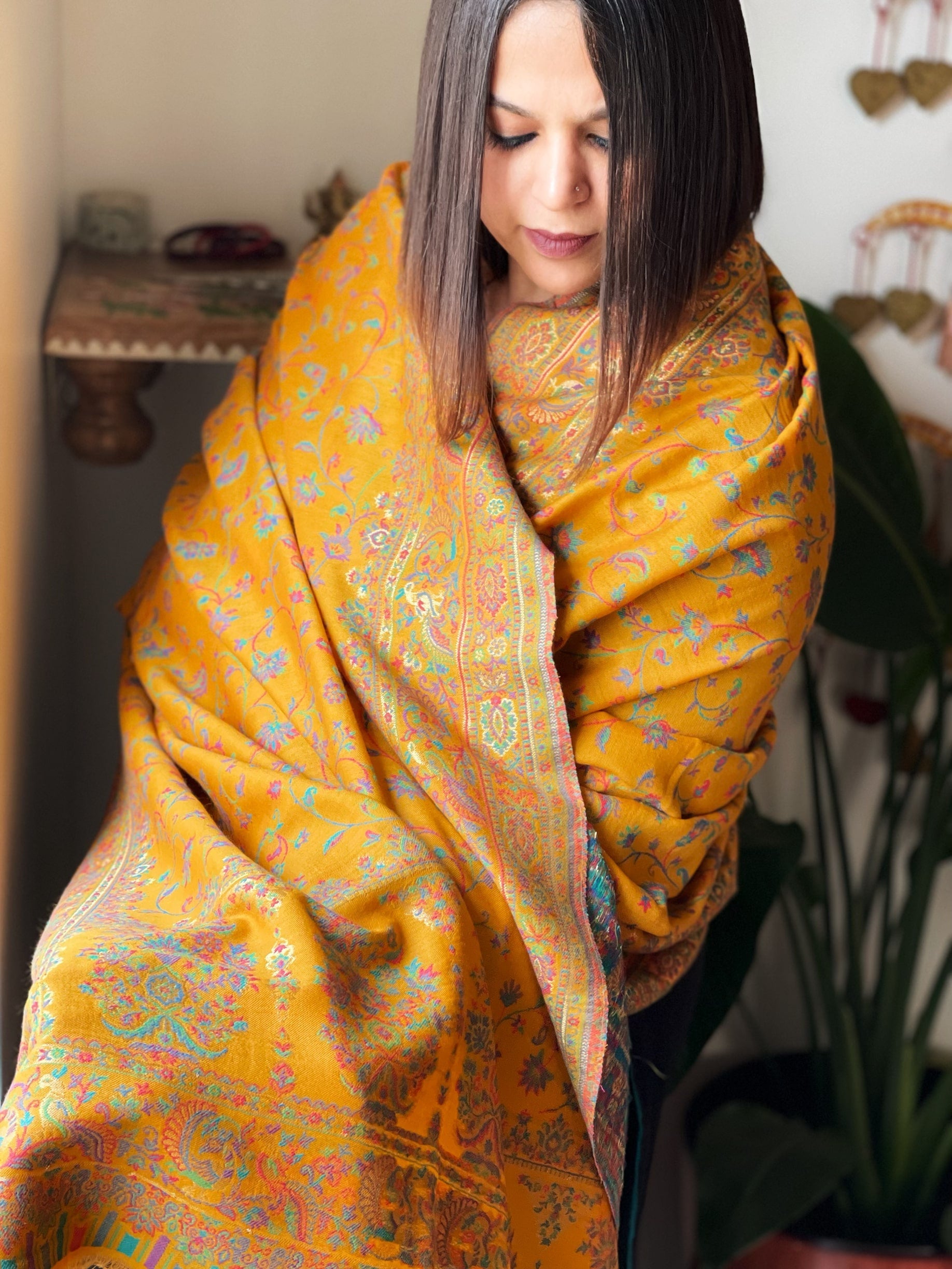 Woven Pashmina Kaani Jaal Shawl