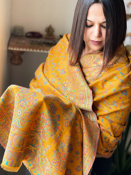 Woven Pashmina Kaani Jaal Shawl