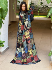 Ajrakh Patchwork Dupatta in Modal Silk - Masakalee