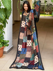 Ajrakh Patchwork Dupatta in Modal Silk - Masakalee